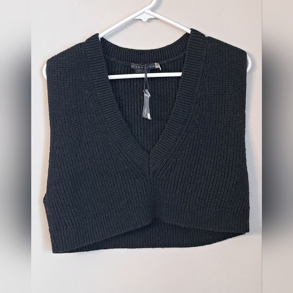 Alice Olivia ORLY SWEATER VEST Size S